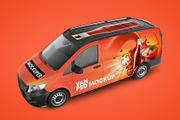 Realistic Panel Van PSD Mockup, an Object Graphic by Sinlatown (Thumbnail 2 of 17)