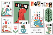 Nursery Art Dinosaurs, an Animal Illustration by Nursery Art (Thumbnail 4 of 11)