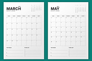 2027 Monthly Planner (MP049-27-P), a Stationery Template by mikhailmorosin (Thumbnail 2 of 5)