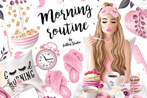 Morning clipart, fashion
