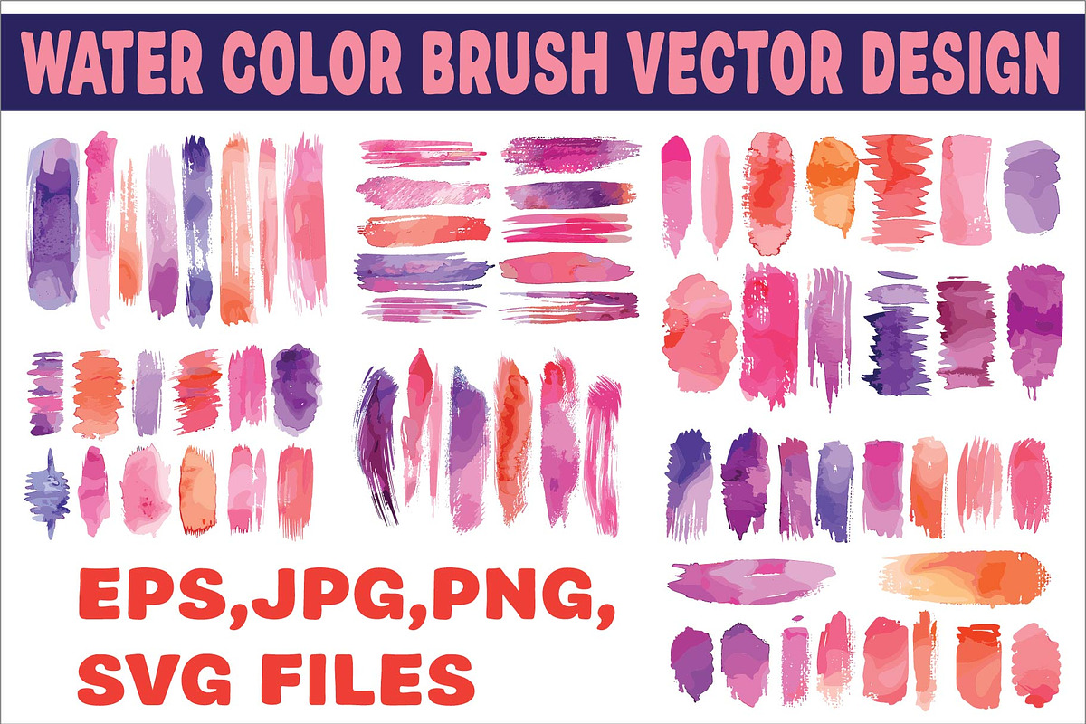 Colorful Watercolor Brush Stroke, an Illustration by Amazin_art (Photo 1 of 7)