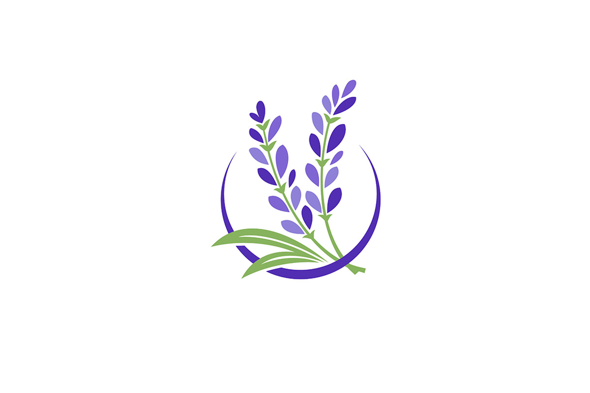 Fresh Lavender flower logo design, a Graphic by boriman05
