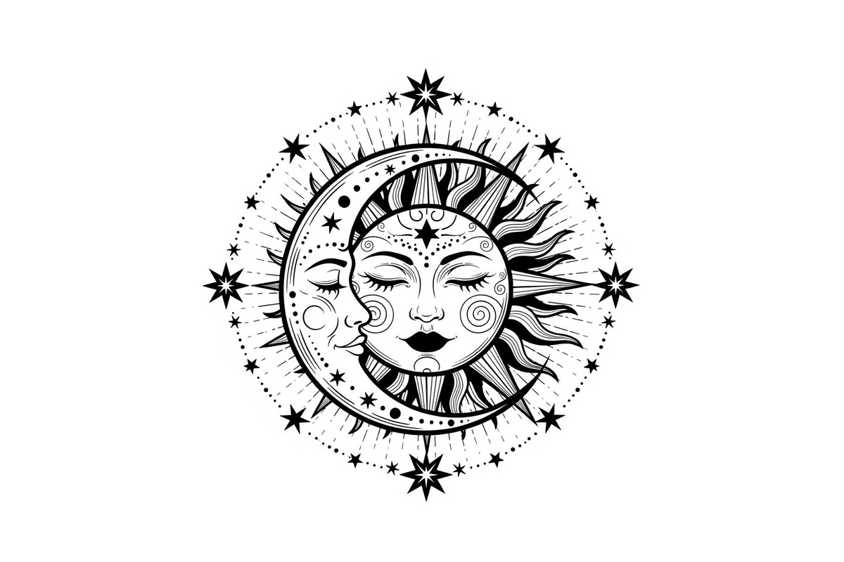 Sun Moon Celestial Mandala Bundle, an Illustration by Gaye Art (Photo 15 of 31)