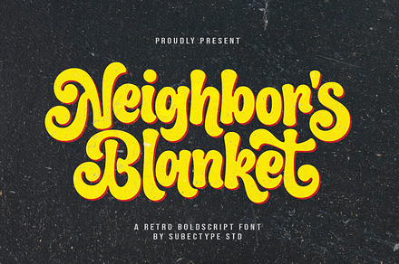 Neighbor's Blanket - Retro Font