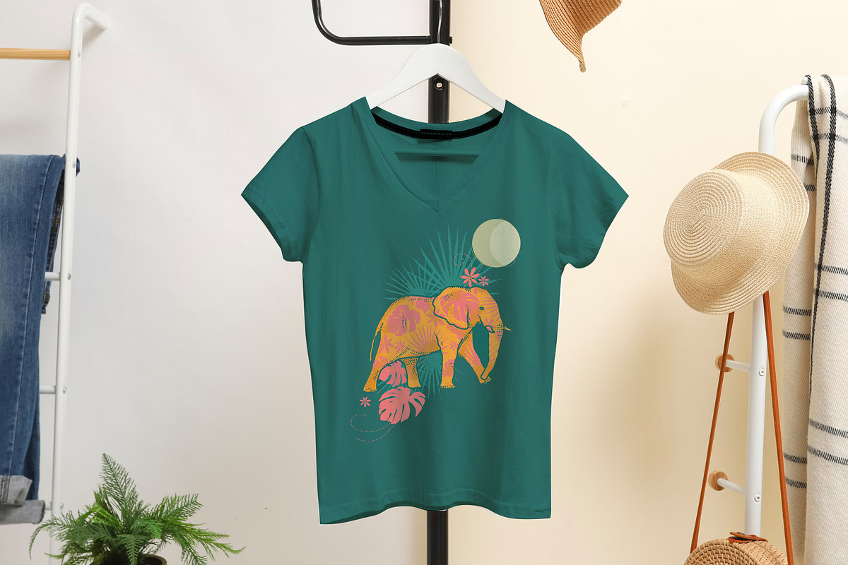 Floral Retro Jungle Set, an Animal Illustration by Phosphorus Design Co. (Photo 3 of 8)