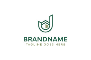 Letter J Kaaba Line Logo, a Branding & Logo Template by Pray Art Design Studio