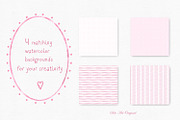 Watercolor Hand-Drawn Pink Frames, an Object Graphic by Solo Art Original (Thumbnail 7 of 14)