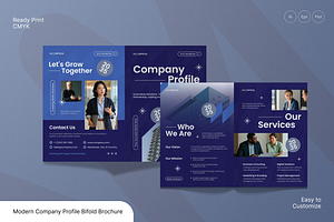 Company Profile Bifold Brochure, a Brochure Template by Annora Studio