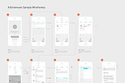 Kitchenware Pro - iOS Wireframe Kit, a Wireframe Template by WL (Thumbnail 5 of 5)