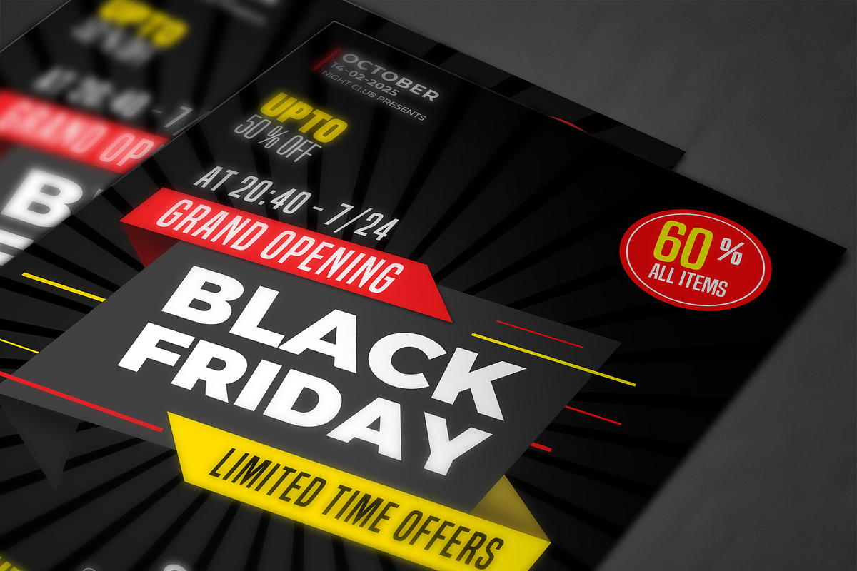 Black Friday Sale Flyer, a Flyer Template by AfzaalGraphics (Photo 4 of 4)