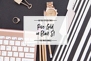 Rose Gold on Black Photo Bundle S1, a Business Photo by OhTilly (Thumbnail 1 of 4)
