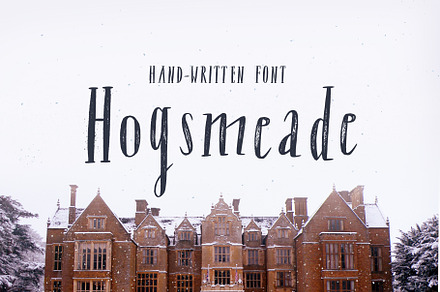 Hogsmeade font, a Handwritten Font by Darumo Shop