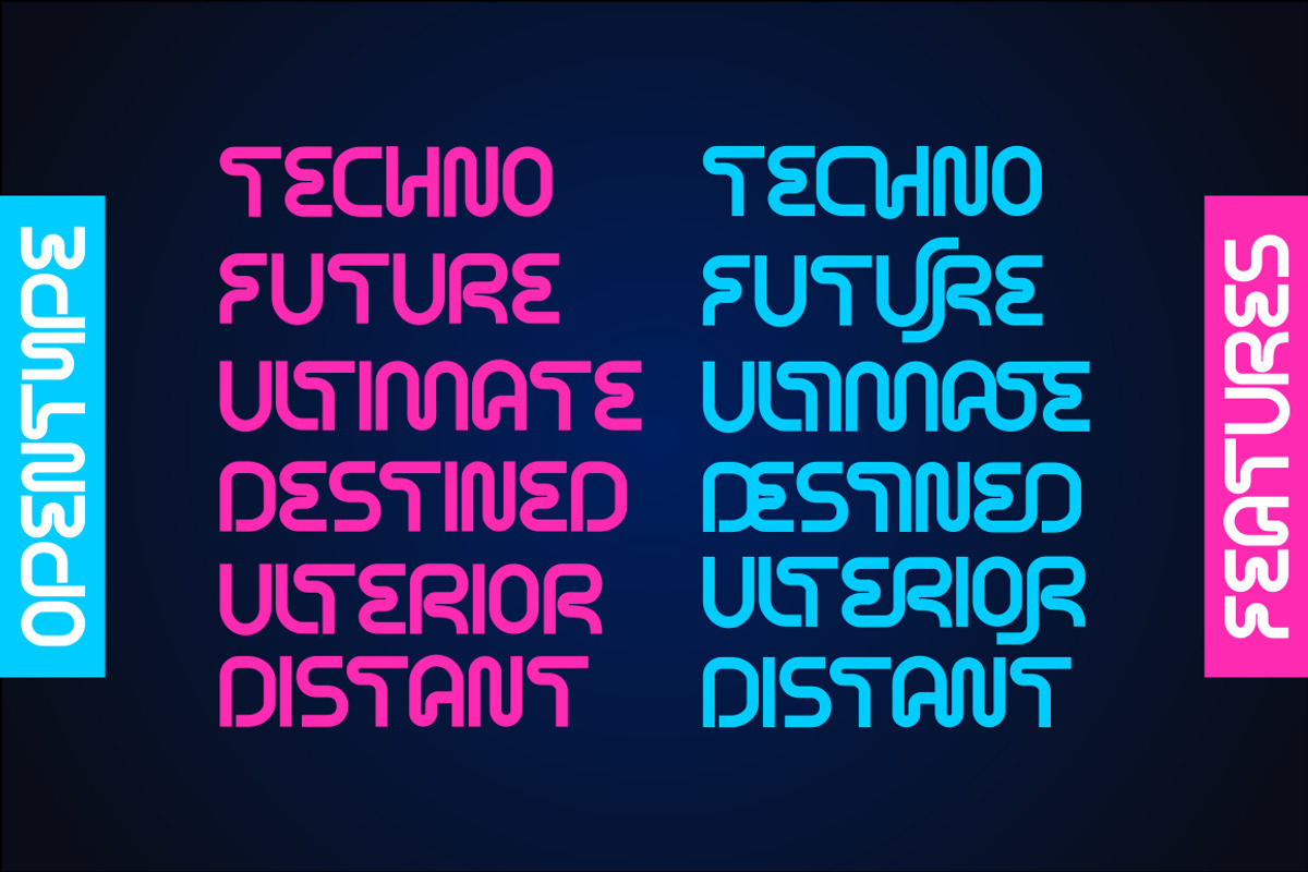 Sparkster - Futuristic Font, a Sans Serif Font by PutraCetol Studio (Photo 4 of 11)