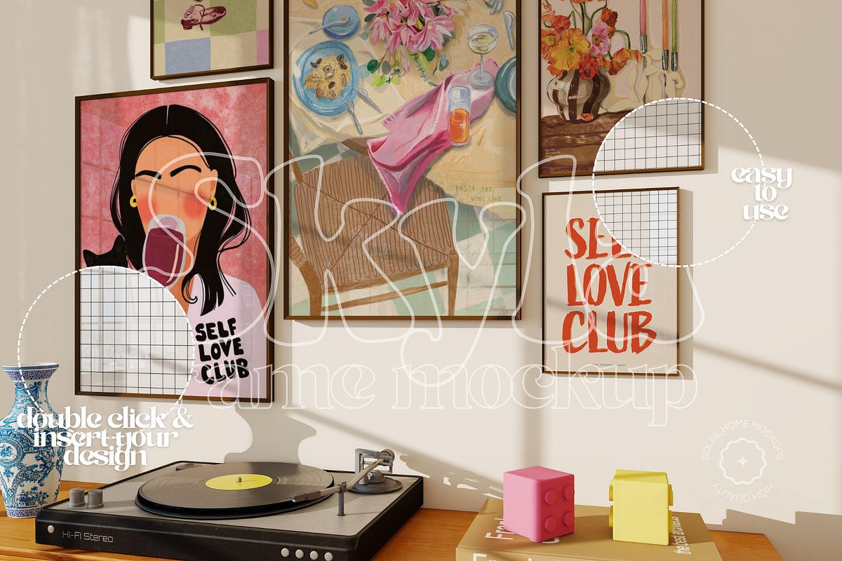 SKYLA | Colorful frame mockup bundle, a Household Mockup by SoleilHomeMockups (Photo 2 of 15)