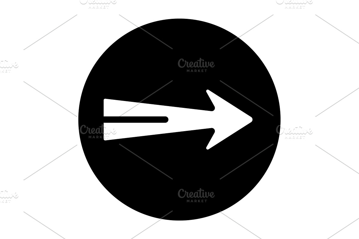 Arrow forward solid icon, a Solid Icon by Creative priyanka