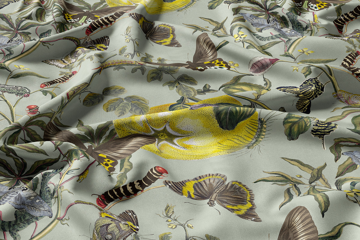 Curtains Fabric BN00 Mockup Set, a Mockup by creatsy5 (Photo 6 of 8)