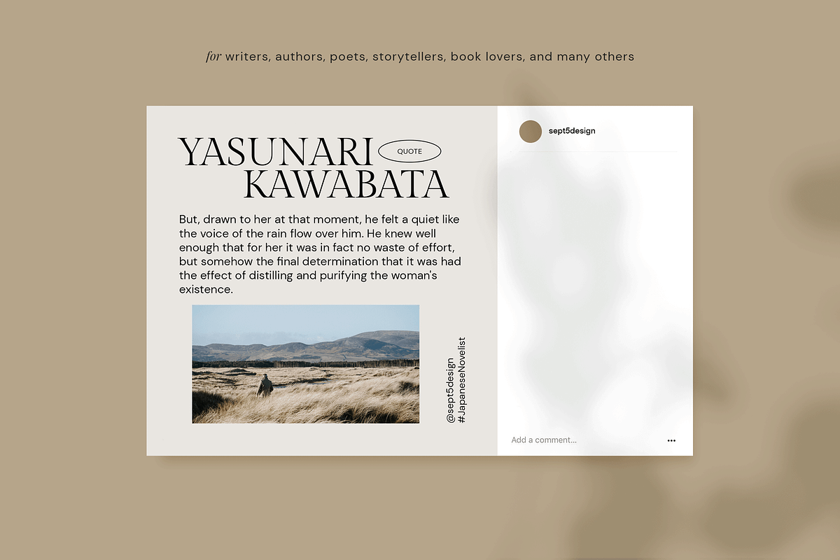 Writers Social Media Pack + Stories, a Social Media Template by September 5th (Photo 9 of 22)