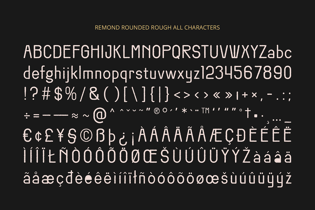 Remond Rounded Rough, a Sans Serif Font by Craft Supply Co. (Photo 8 of 8)