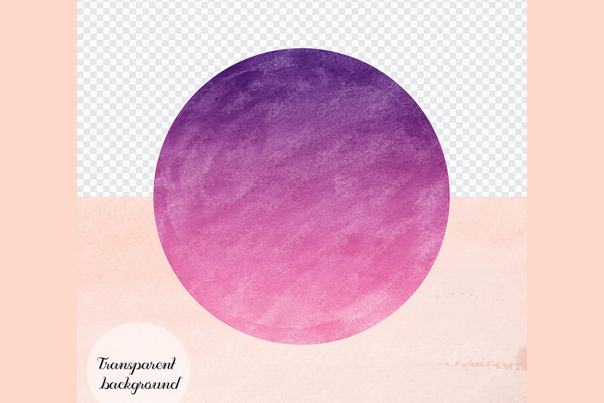 30 Ombre Two Tone Circle Frames PNG, an Object Graphic by ThingsbyLary (Photo 8 of 10)