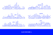 City skylines around the world, an Object Graphic by TheMountBirdStudio (Thumbnail 4 of 8)