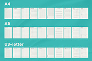 A5 planner inserts Food diary Canva, a Stationery Template by Handy Template (Thumbnail 5 of 8)