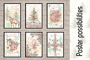 Christmas horse illustrations, an Object Graphic by Grandma's Lore (Thumbnail 7 of 12)