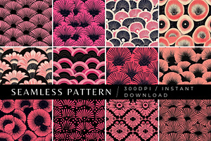 12 Pink Imperfections Patterns, a Pattern Graphic by Inknfolly