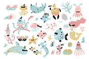 Sea carnival. Graphic Collection, an Animal Illustration by Maru_art (Thumbnail 4 of 14)