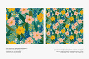 vintage seamless floral pattern set, a Pattern Graphic by Patishop Art (Thumbnail 9 of 14)