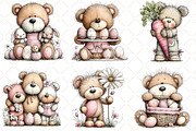 Whimsical Easter Teddy Bear Clipart, an Illustration by Black Bird Studio (Thumbnail 6 of 6)