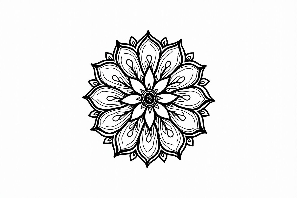 Relaxing Mandala Coloring Pages, an Illustration by jahid234 (Photo 11 of 11)