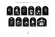 MAGICAL MUSHROOM LINE ART, an Object Illustration by Kate Art (Thumbnail 5 of 10)