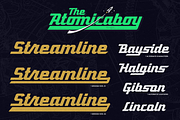 Steampk - Atomic Geometric Script, a Script Font by Luna Shop (Thumbnail 5 of 7)