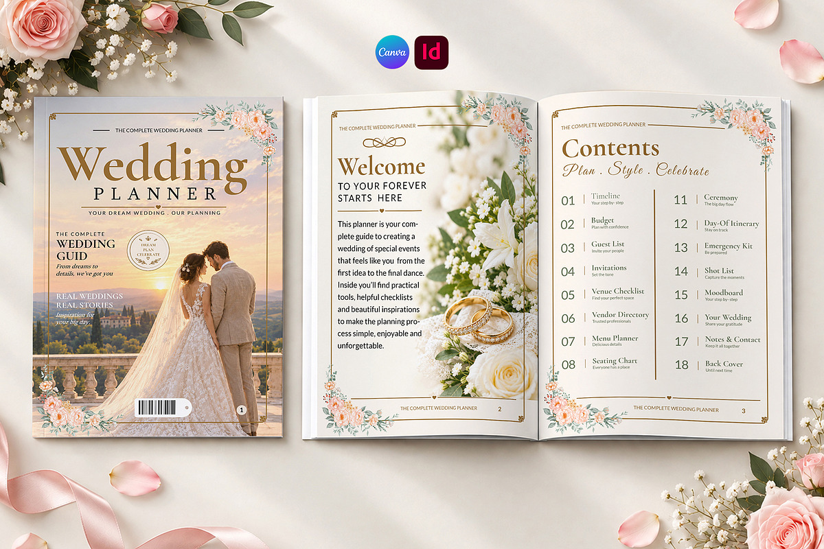Wedding Planner Magazine Template, a Magazine Template by Shajib Shikder (Photo 2 of 10)