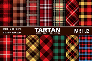Seamless Tartan Pattern Part-02