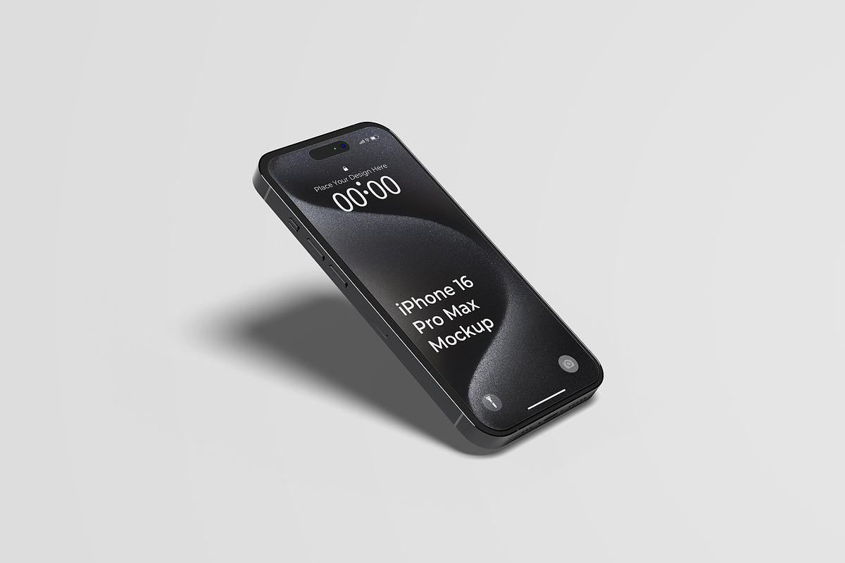 iPhone 16 Pro Max Mockups, an iPhone Mockup by Lxadesign (Photo 12 of 14)