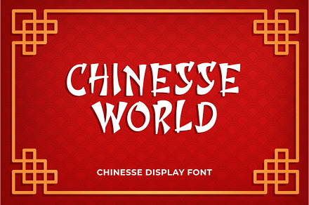 Chinesse World - Chinese Font, a Font by Mightyfire