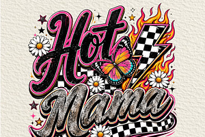 Hot Mama Butterfly PNG, an Object Illustration by DreamCafeArt