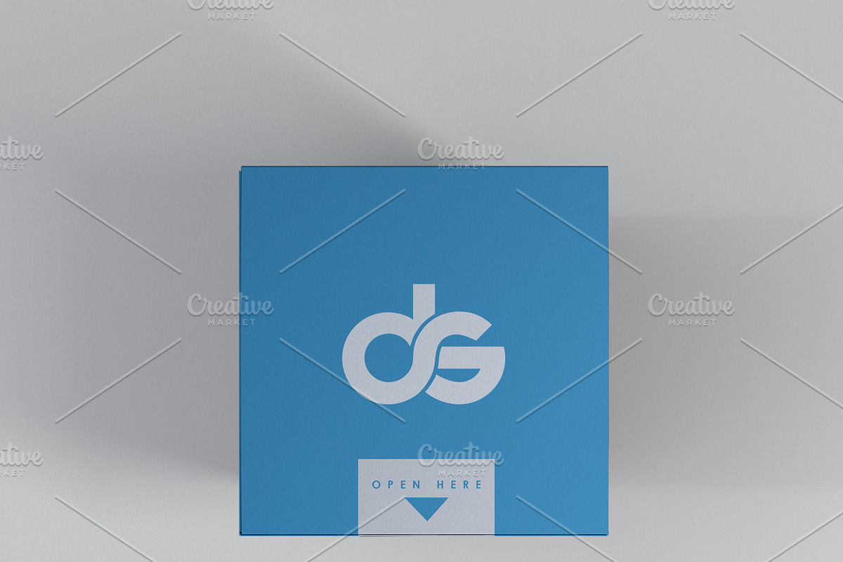 Square Box Mockup, a Cups & Container Mockup by desgiant (Photo 8 of 11)