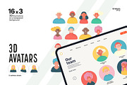 3D Avatars, a Templates & Theme by Grivina's shop (Thumbnail 1 of 13)