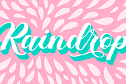 Raindrop, a Script Font by Great Lakes Lettering (Thumbnail 1 of 8)