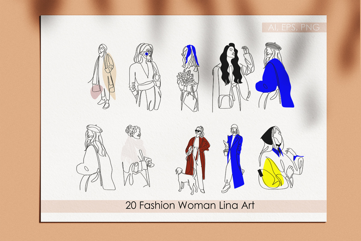 Women fashion art. Fashion vector, a Person Illustration by velychko.ua (Photo 8 of 11)