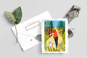 Summer mood, vibes cards set, a Seasonal Illustration by NataLyaroArt (Thumbnail 9 of 9)