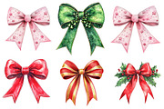 Christmas Coquette Bows PNG, Bow, an Illustration by DreamArtGraphic (Thumbnail 4 of 5)