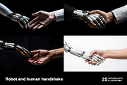 Robot and human handshake. 25 images, a Technology Illustration by Handmadefont (Thumbnail 4 of 10)
