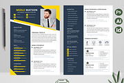 Yellow Minimal CV, a Resume Template by Attractive Resume (Thumbnail 2 of 3)