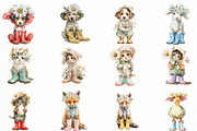Spring Easter Animals & Daisy Clipar, an Illustration by Designworld (Thumbnail 3 of 5)