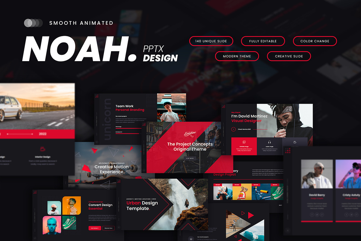 NOAH Presentation Template Design, a Presentation Template by Rocketstill (Photo 1 of 18)