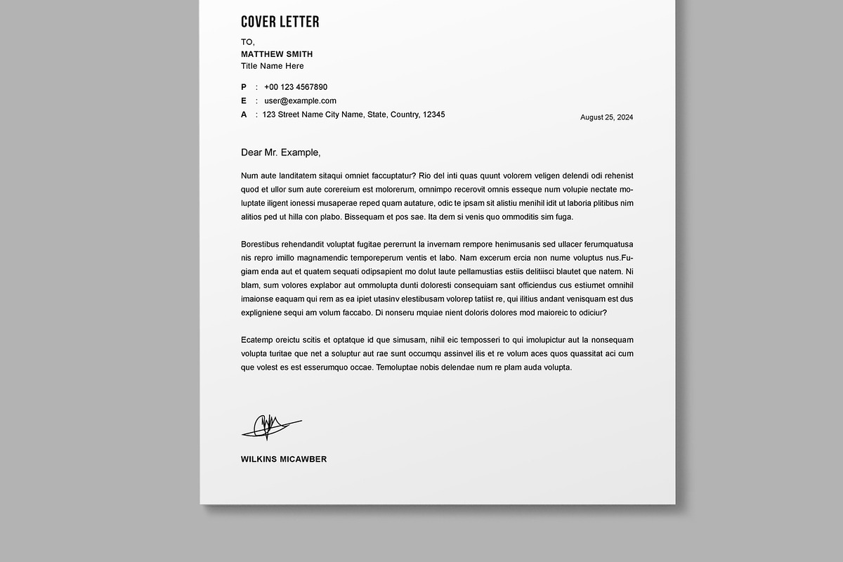 CV Template Design, a Resume Template by MightyDesign (Photo 3 of 8)