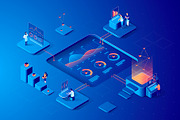 4 illustrations: Graphs/ Analytics, a Templates & Theme by Formfrom (Thumbnail 2 of 4)